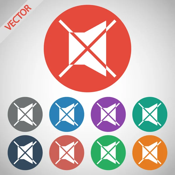 Mute symbol icon — Stock Vector