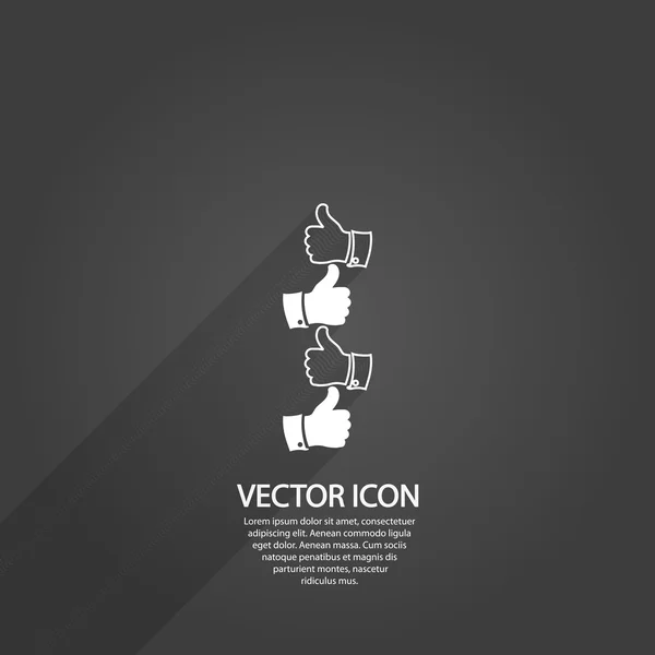 LIKE icon — Stock Vector