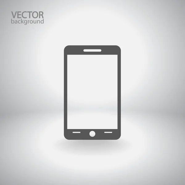 Icona dello smartphone mobile, illustrazione vettoriale. Stile di design piatto — Vettoriale Stock