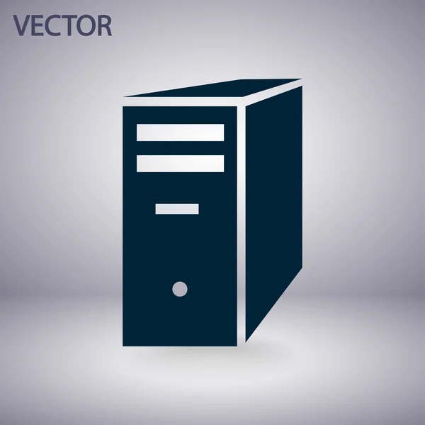 Icono del servidor informático — Vector de stock