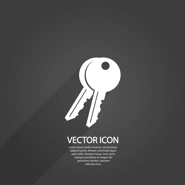 Icono clave — Vector de stock