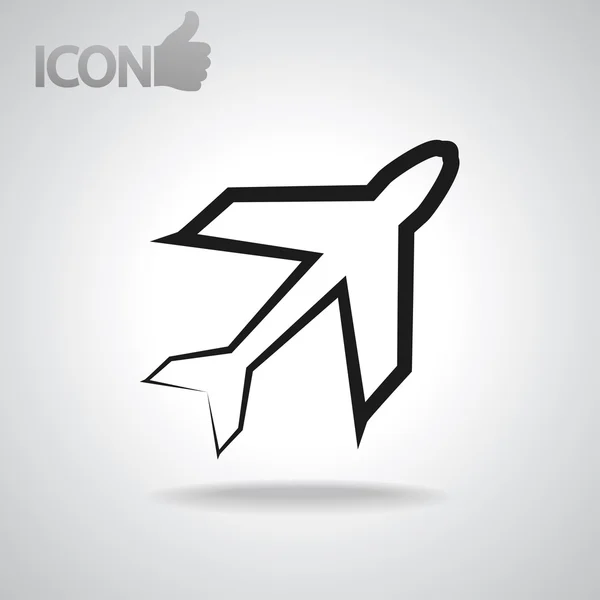 Airplane symbols icon — Stock Vector