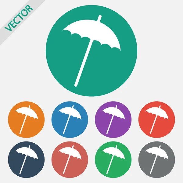 Ikona parasol — Wektor stockowy