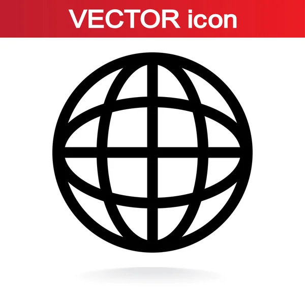 Globe-ikonen — Stock vektor