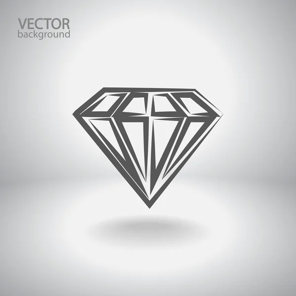 Icono de diamante — Archivo Imágenes Vectoriales