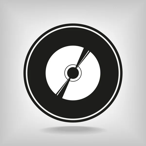 Icono de CD o DVD — Vector de stock