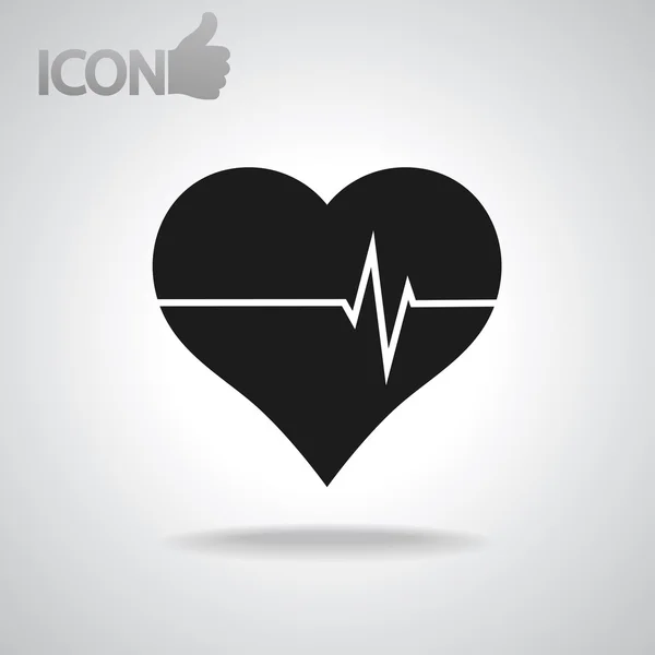 Icono del corazón — Vector de stock