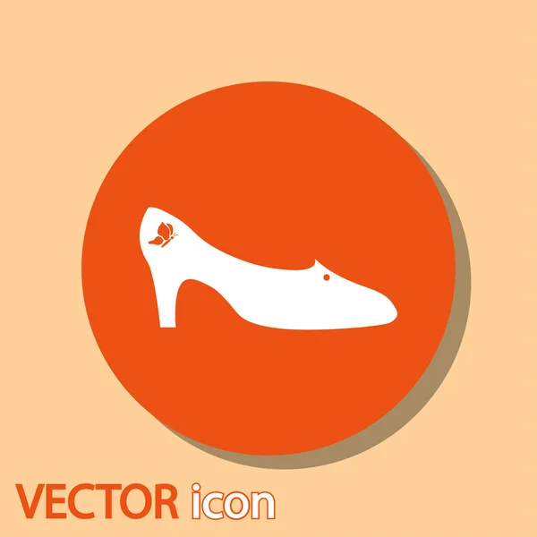 Icono zapatos de mujer — Vector de stock