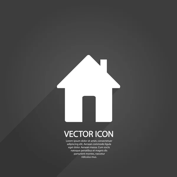 Icono de la casa, ilustración vectorial — Vector de stock