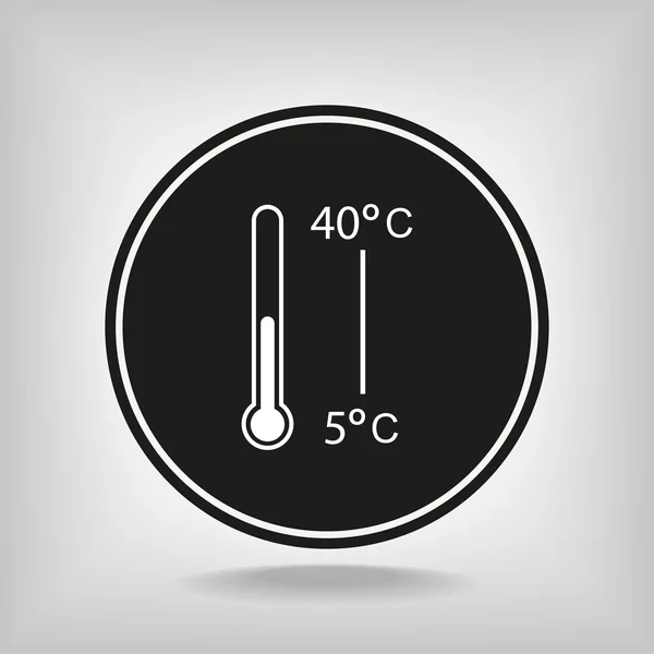 Thermometer-Symbol — Stockvektor