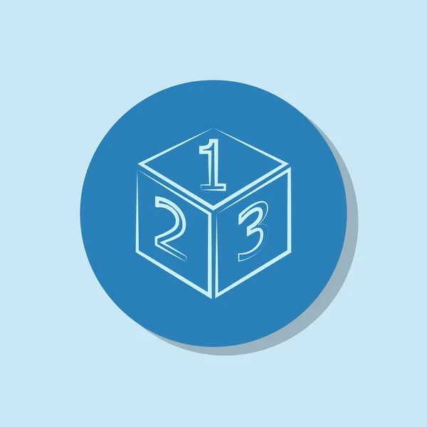 Icono de diseño del logotipo del cubo 3d — Archivo Imágenes Vectoriales