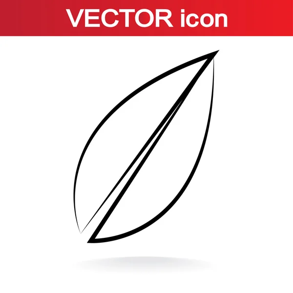 Ikona listu — Stockový vektor