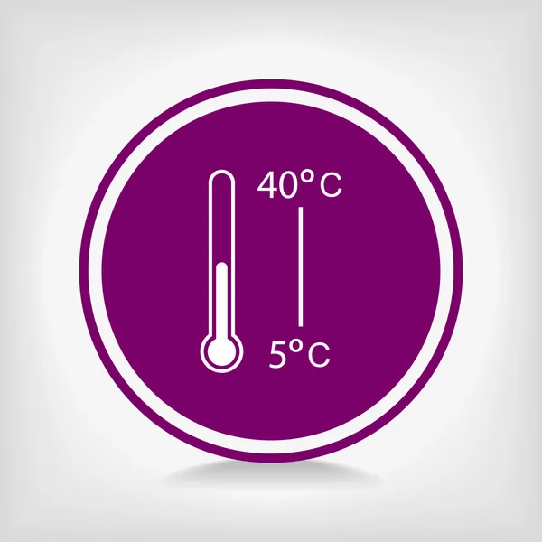 Icône du thermomètre — Image vectorielle