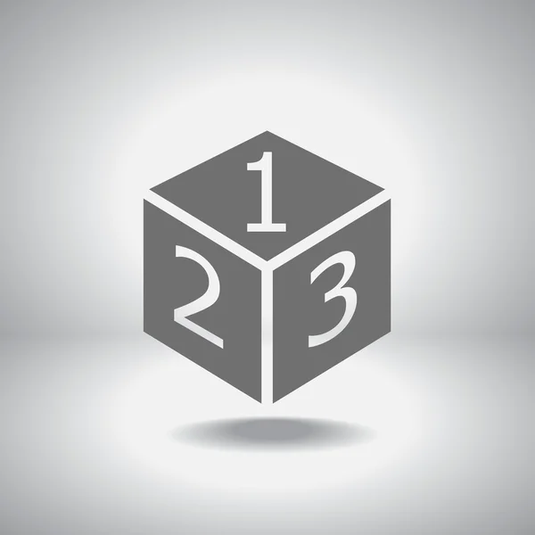 Icono de diseño de logotipo de cubo 3D — 图库矢量图片