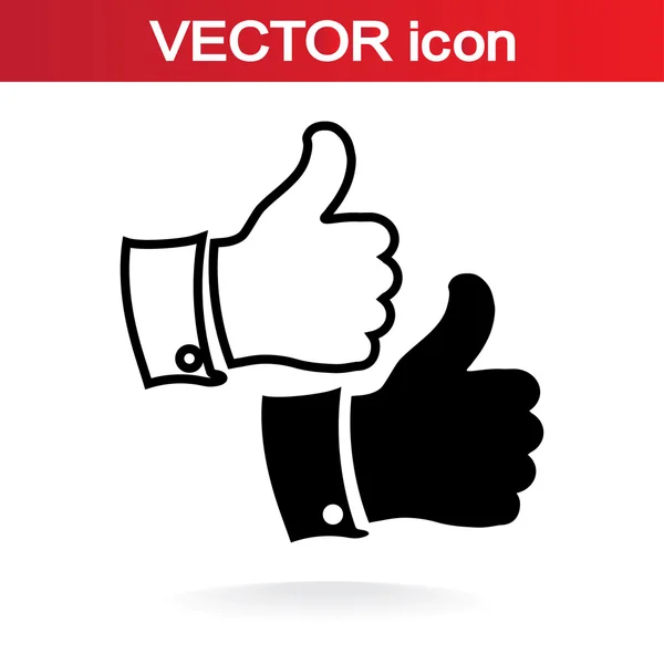 Tummen upp ikoner — Stock vektor