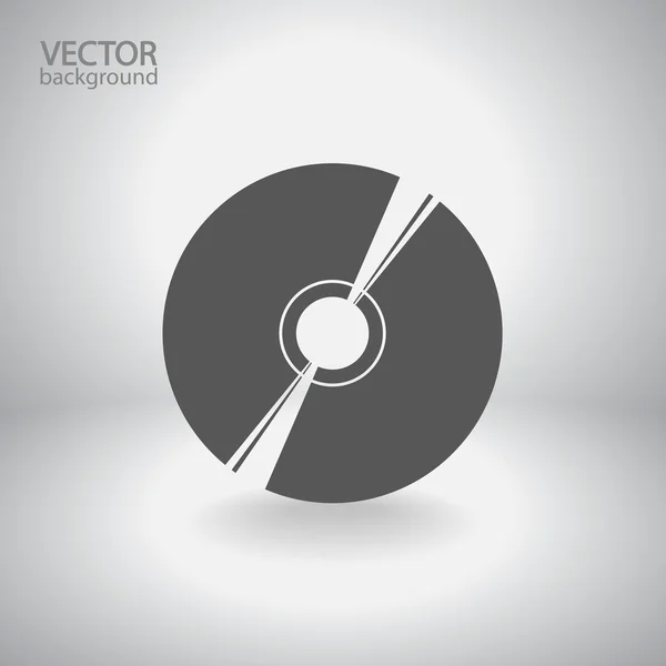 Значок CD или DVD — стоковый вектор