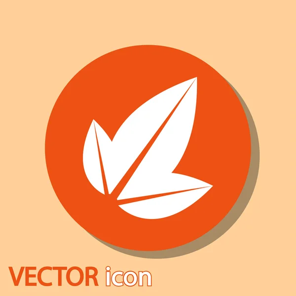 Icono de hoja — Vector de stock