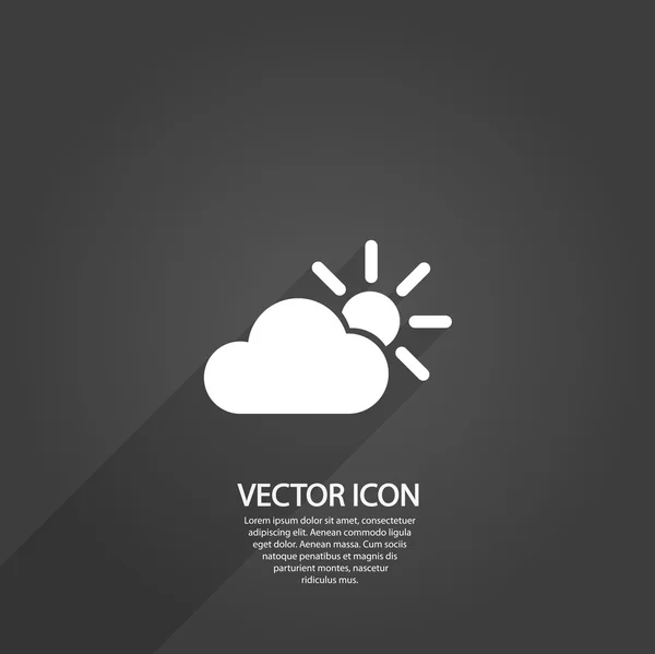 Pictogram van het web weer — Stockvector