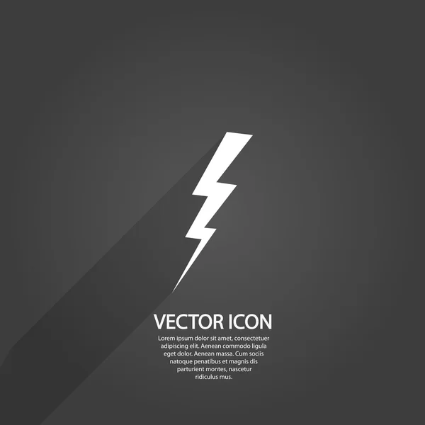 Lightning icon — Stock Vector