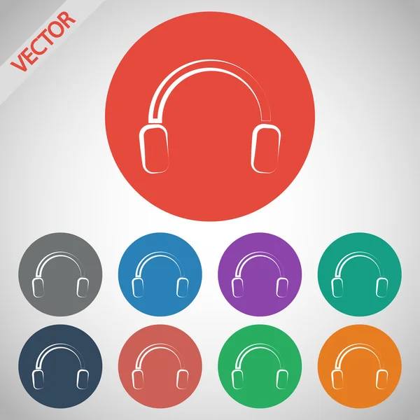 Icono de auriculares — Vector de stock