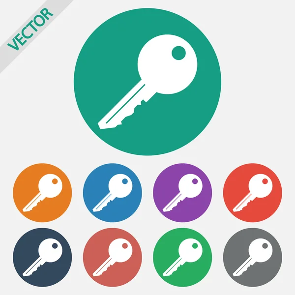 Icono clave — Vector de stock