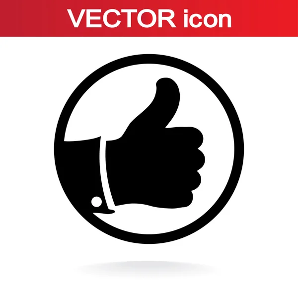 Pulgar hacia arriba iconos — Vector de stock