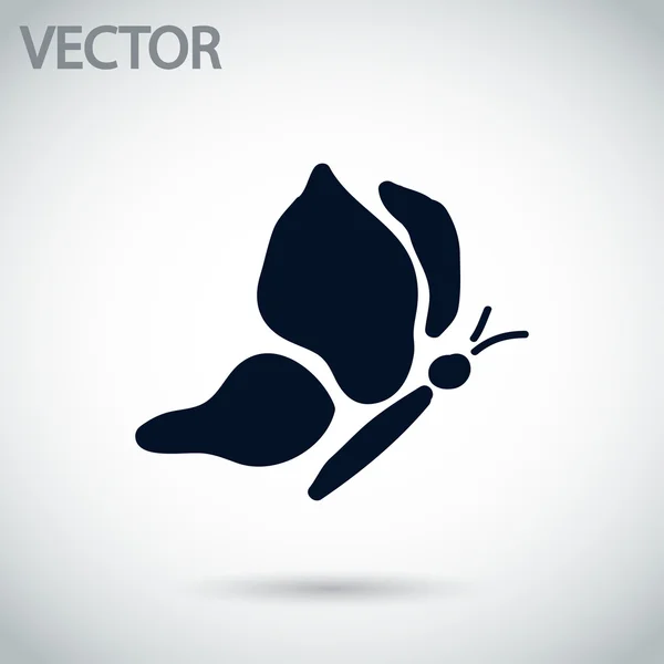 Ícono de la mariposa — Vector de stock