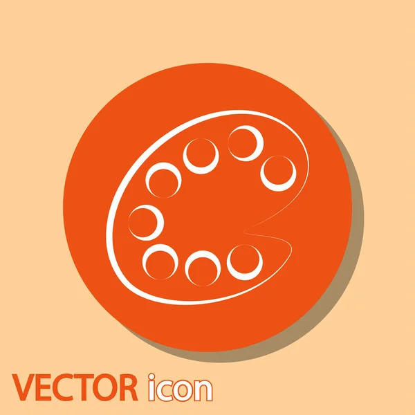 Icono de paleta de colores — Vector de stock