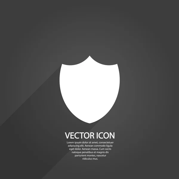 Pajzs ikon — Stock Vector