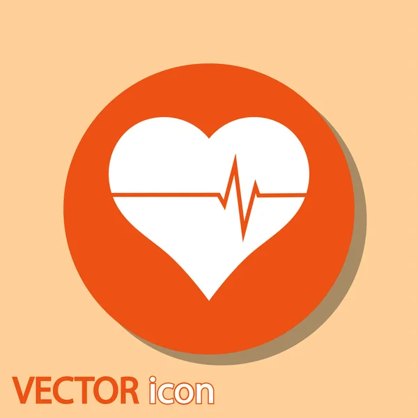 Hart pictogram — Stockvector