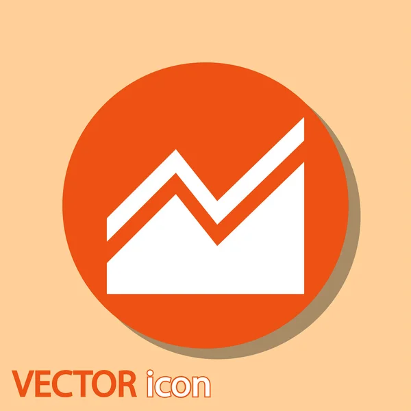 Infografía, icono del gráfico — Vector de stock