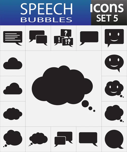 Bubble speech icons — Stock Vector