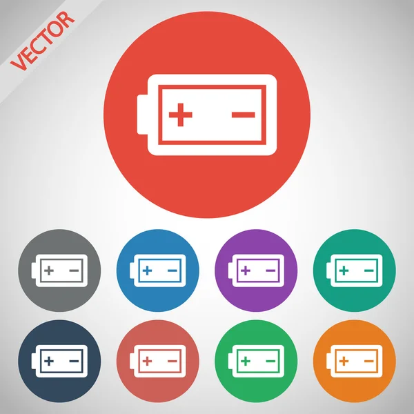 Batterij-icoon — Stockvector