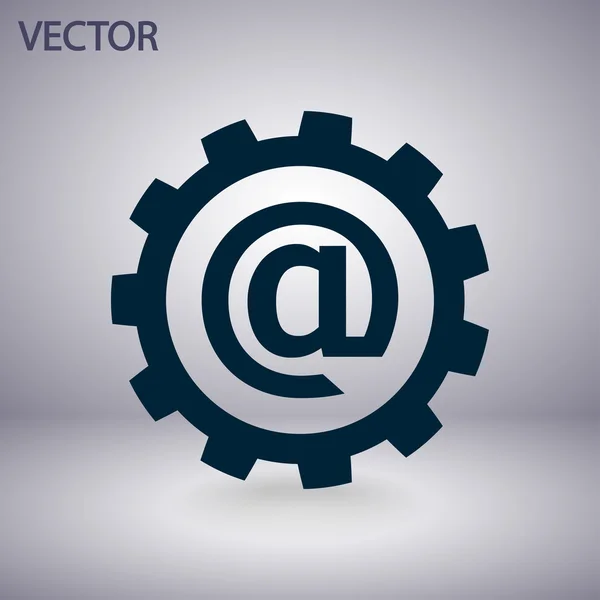 Definindo parâmetros, ícone de internet de e-mail — Vetor de Stock