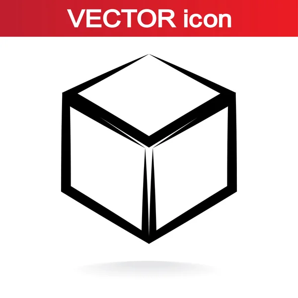 Kubus-pictogram — Stockvector