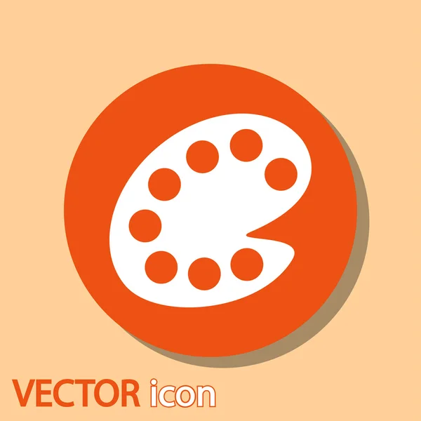 Color palette icon — Stock Vector