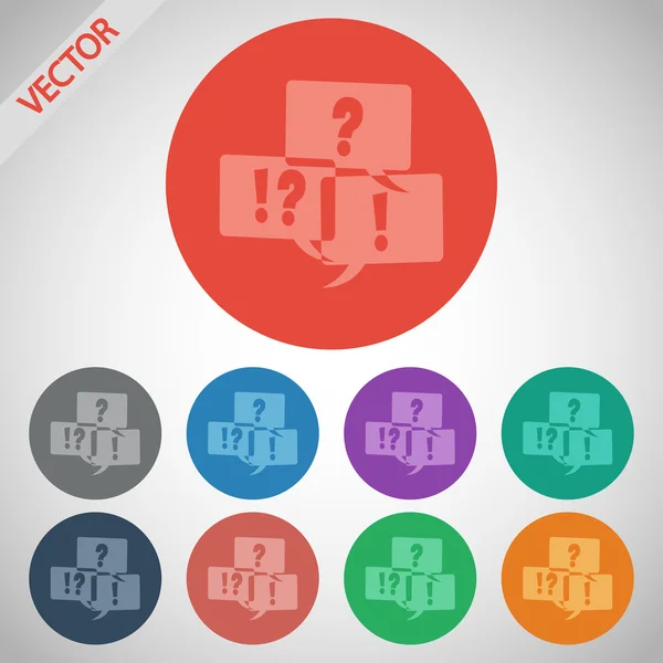 Signo de interrogación y exclamación — Vector de stock