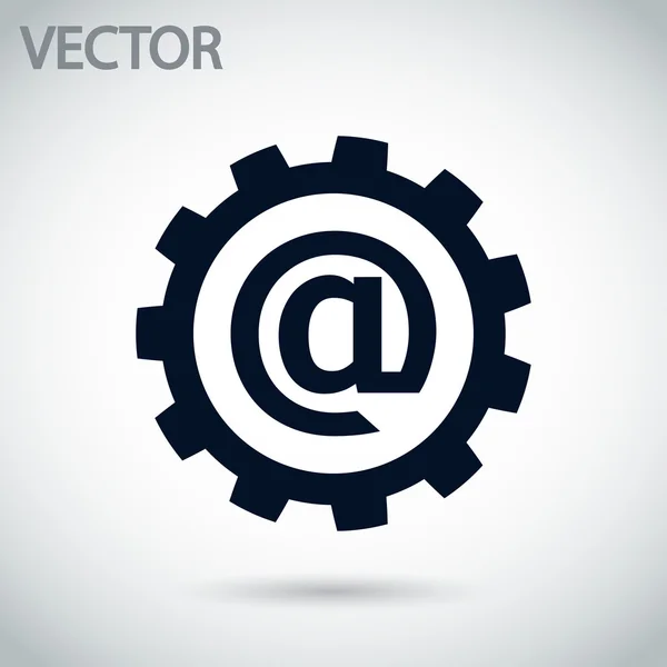Parameter einstellen, Internet-Icon per E-Mail — Stockvektor