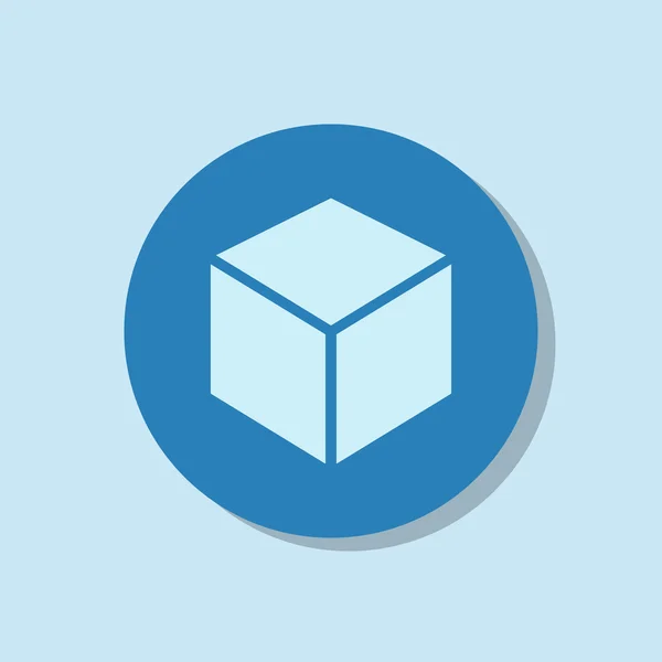 3D піктограма дизайну логотипу кубика — стоковий вектор
