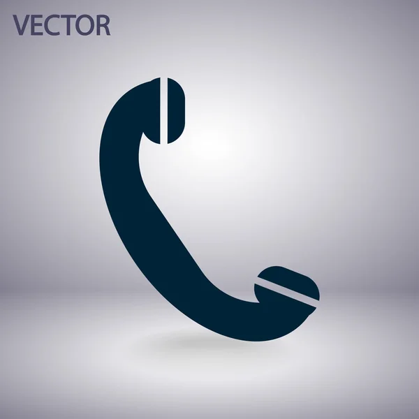 Telefone, ícone plano — Vetor de Stock