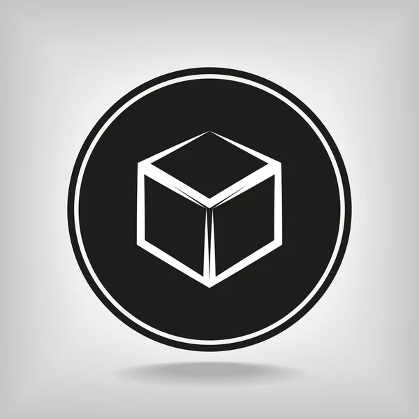 Куб значок — стоковий вектор
