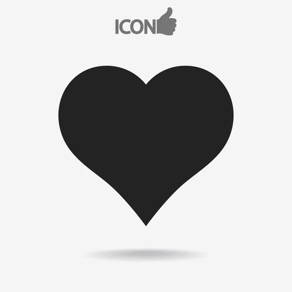 Icono del corazón — Archivo Imágenes Vectoriales