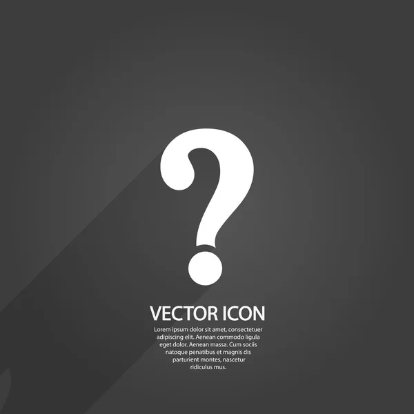 Signo de interrogación icono — Vector de stock