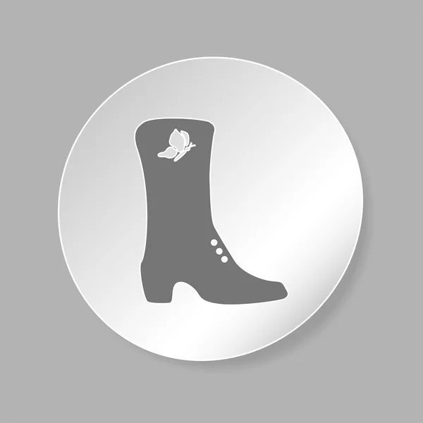 Vrouwen schoenen pictogram — Stockvector