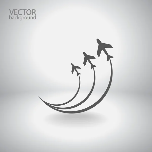 Icône symboles avion — Image vectorielle