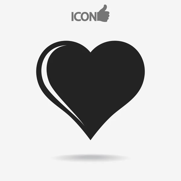 Icono del corazón — Archivo Imágenes Vectoriales