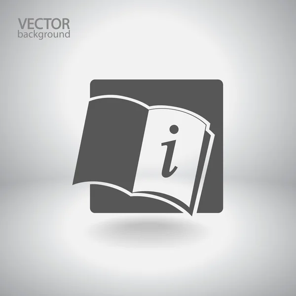 Libro abierto icono — Vector de stock