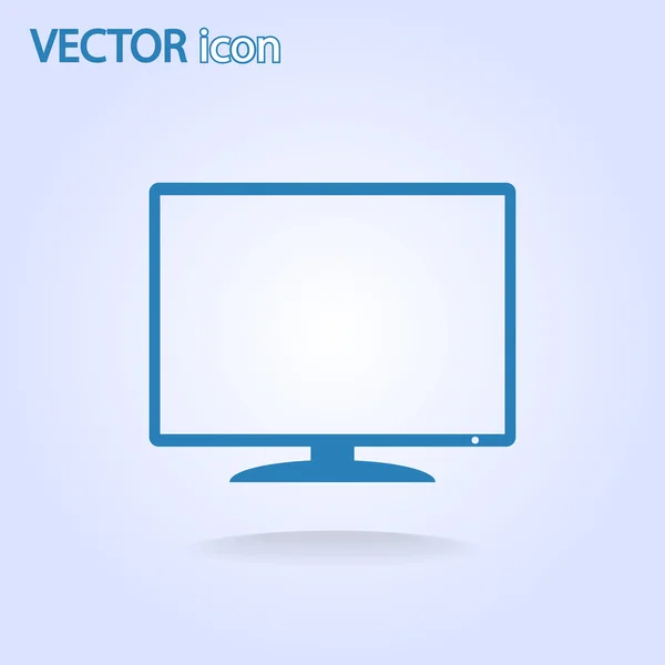 Het monitorpictogram — Stockvector