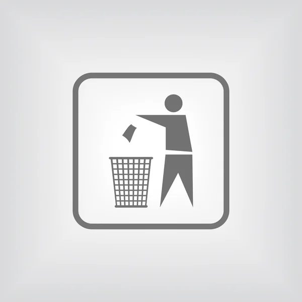 Reciclaje Signo Etiqueta icono — Vector de stock