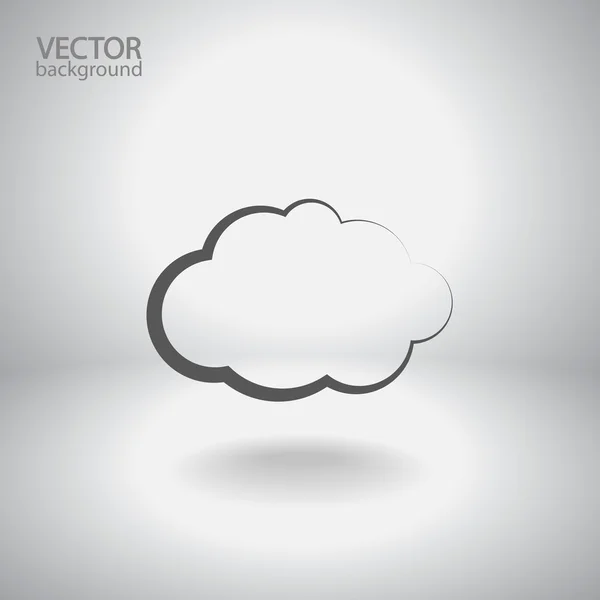 Icône nuage — Image vectorielle